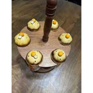 Mushroom Spice Rack Set of 6 w  1978 Sears Roebuck From Japan